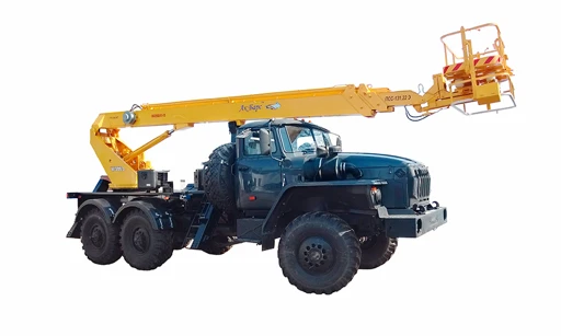 Electric Aerial Work Platform PSS-131.22E on Ural 4320-1151 Chassis
