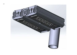 LED luminaire "Industrial Design MTM IoT" CUBIC 100 series Two modules Connection from sides 5 degrees Mounting console