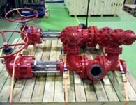 Blocks of safety valves with switching devices DN25-400 PN 10-400 kgf/cm2