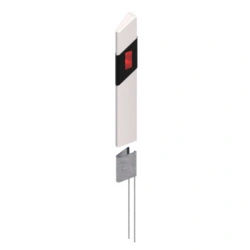 Plastic road signalling bollard Type C2