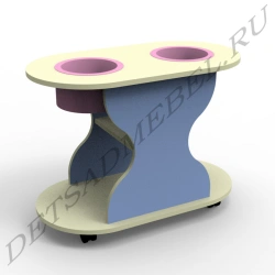 7.22 Mobile table with basins