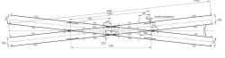 Blind crossing of type P50 of 2/9 gauge 1520 mm of project 1686.00.000-02