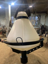Odd-numbered white buoys, type 1, size 4, triangular overhead silhouette