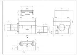 Actuating mechanism of regulating valve with electric drive MIE-0,6