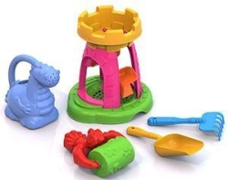 Sand set ?132 (rake, dustpan, mill "Castle", roller, watering can)