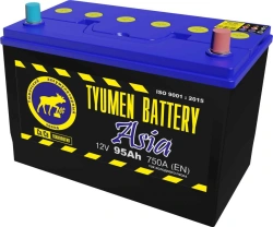 Accumulator lead starter battery TYUMEN BATTERY 6ST-95LR ASIA