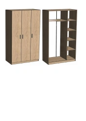 Three-door cupboard for clothes and linen "MNS"