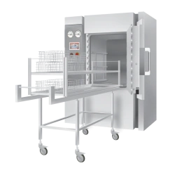 Rectangular double-door steam steriliser with automatic control GPD-560-2-"TZMOI" (complete with loading trolley).