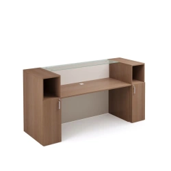 Office wooden shelving unit (rack) art. 201/3
