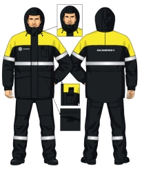 Men's suit for protection against low temperatures SMA225-103/001-RBL