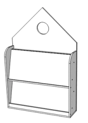 Wooden furniture for preschools: Shelf "Book"