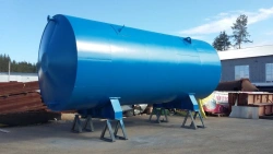 Horizontal steel tank with 75 m3 volume type RGS-75