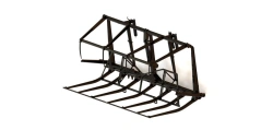 Replacement working tool for the SNU-550 universal mounted loader-loader: rake grate SNU-550-12.