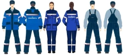 Women's suit (jacket, dungaree and cape jacket) against thermal risks of electric arc with protection level up to 48,1 cal/sec.