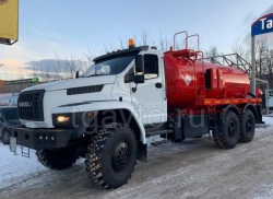 Oil and gas condensate collection machine AKN type 56702 of modification 567526 on Ural 4320-1951-40 chassis.