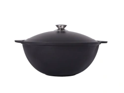 4.5L aluminium cast pilaf cauldron (with non-stick coating) Kukmara TM, with aluminium lid, "Tradition" line