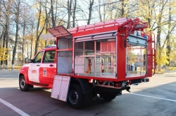Means of transport for emergency services and police on UAZ-236323 basic vehicles of modification: 236323