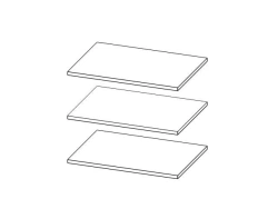 Shelves for cupboard model P 01