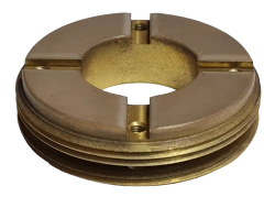 Polyetheretherketone (VICOTE) coated overbeds with rigidly fixed segments