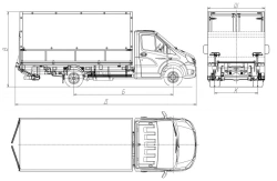Cars of modification 5759AM-1 based on GAZ vehicles of modifications C41R92, C41R02, C42R92, C42R02, C43R92, C43R02, C4