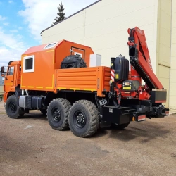 Special cargo-passenger truck model 675514 with CMU (INMAN IM150 JSC) on KAMAZ 5350-D5 chassis
