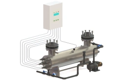 UVU-250 water disinfection unit with flushing unit and UV radiation sensor