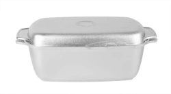 Goose cooker 5,5L (uncoated) aluminium cast TM Kukmara, with aluminium lid