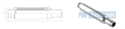 KSO-P/2-N Mod.2 bellows compensator for heating and water supply systems (external thread stainless steel); DN 15-50