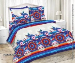 Bed linen sets of cotton fabrics