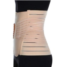 Orthopaedic bandages supporting or fixing on the abdominal area in case of weakening of abdominal wall muscles, organ prolapse,