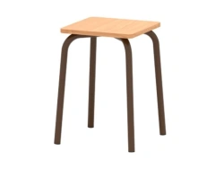 Stool adjustable on metal frame