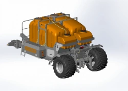 Mobile liquid fertiliser spreading machine STUURMAN model RONDO 8000