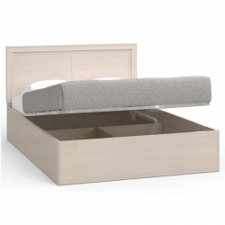 "Camilla" AR2-01.T8L, Bed 1.5 twin bed made rectangular with n/m (1400 mm) from the set of modular furniture "Camilla".