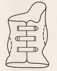 Functional-corrective corset for the middle thoracic spine KR4-23