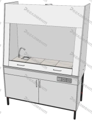 Fume cupboard B2 600-2500x400-1200x400-2700mm(WxHxH)