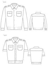 Shirt for employees of internal affairs bodies of the Russian Federation