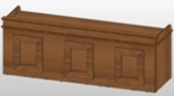 Wooden furniture for courtrooms. Court furniture