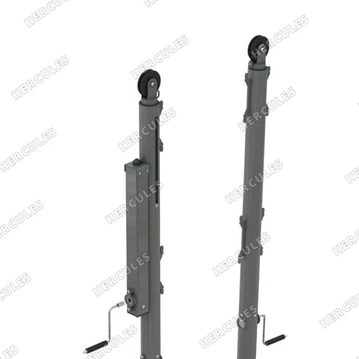 Telescopic Volleyball Posts S-109-2 with Cups