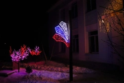 LED console (LED panel) "Styatya" - decorative street lamp on brackets (modifications 220V, 24V,12V),