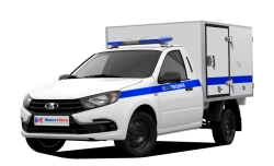 Vehicle for road safety (military auto inspection) type 1806G modification 1806GB on the basis of the base vehicle.