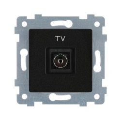 "MARIA" Low-voltage TV socket mechanism. ???1-457 "anthracite"