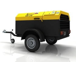Compressor station on wheeled chassis based on screw compressors KV-3/8P
