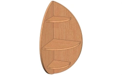 Corner shelf. Model: PU