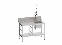 Prewashing table SPMP-6-3 on four legs
