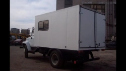 Vehicles for oil and gas well servicing type 47120, modification 47120E on the basis of GAZ 33086 chassis.