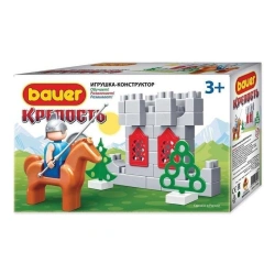 Bauer "Fortress" series children's educational construction toy "Rider" 41 pieces in a box, item 460