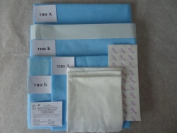 Single-use sterile surgical linen set