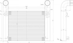 Charge air cooler V-2375. 1317. 200-1