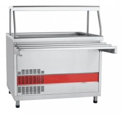 Refrigerated high-temperature display counter with neutral cabinet ???(?)-70??-02-??