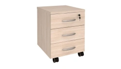 Cabinet with 3 drawers with lock "Style" (450x500x610) 16mm Oak 16mm LDPE